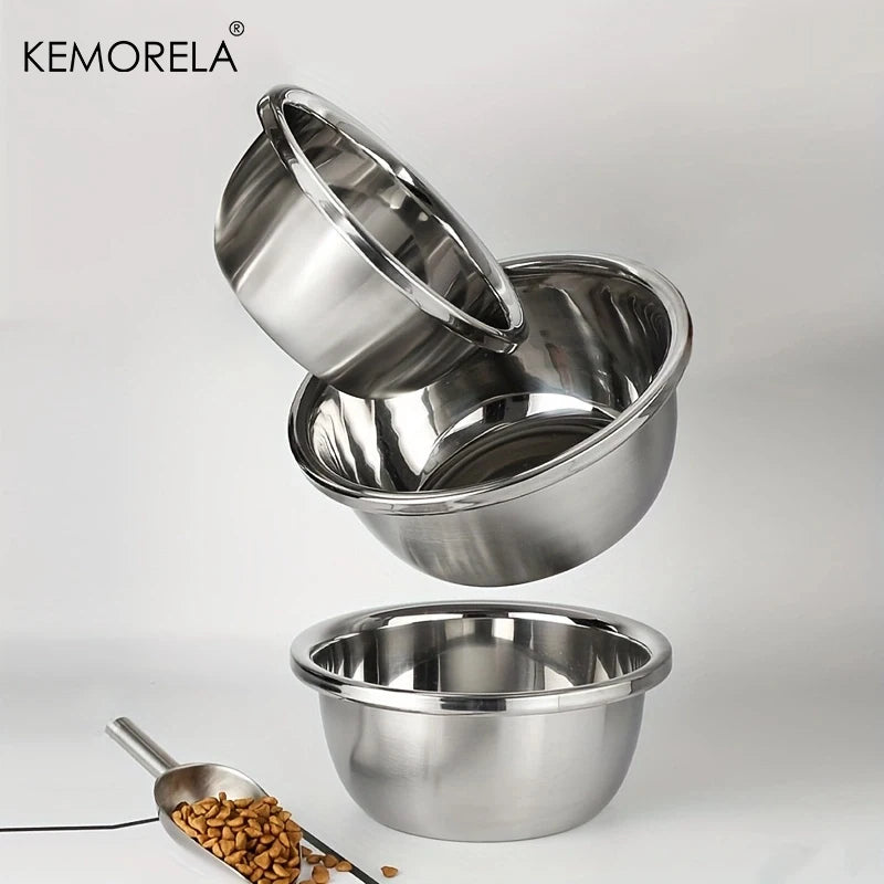 Premium Large Stainless Steel Dog Bowl Thick Smooth Metal Food And Water Dish Available In 4 Sizes For Medium To Large Dogs