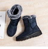 Waterproof Winter for 2023 New Faux Fur Long Platform Snow Warm Cotton Couples Shoes Plush Woman Ankle Boots