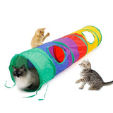 Cats Tunnel Foldable Pet Cat Toys Kitty Pet Training Interactive Fun Toy Tunnel Bored For Puppy Kitten Rabbit Play Tunnel Tube