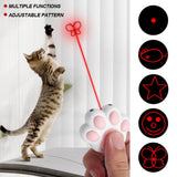 Pet Cat Laser Toys Rechargeable Multifunctional Cats Interactive Transform Pattern Kitten Training Laser Toy Dog Cat Accessories