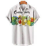 Summer Shirt Hawaiian Shirts For Men Beach Vacation Short Sleeve Tops Casual Men's Blouse Fashion Camisas De Hombre Clothing XL