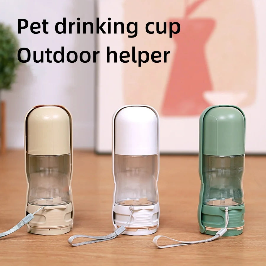 2 in 1 Portable Food collapsible design portable Cat Outdoor Travel Drinking Bowls Water Dispenser For Dog Pets Feeder Bowl