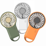 2024 New Arrival Min Wind Air Cooling Hand Portable Usb Desktop Rechargeable Handheld Fan with Hook