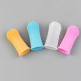 Dog Super Soft Pet Finger Toothbrush Teeth Cleaning Bad Breath Care Nontoxic Silicone Tooth Brush Tool Dog Cat Cleaning Supplies