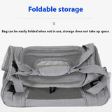 Travel Bag for Dog Cat Softl Pet Carriers Portable Breathable Foldable Bag Pets Transport Handbag with Locking Safety Zippers