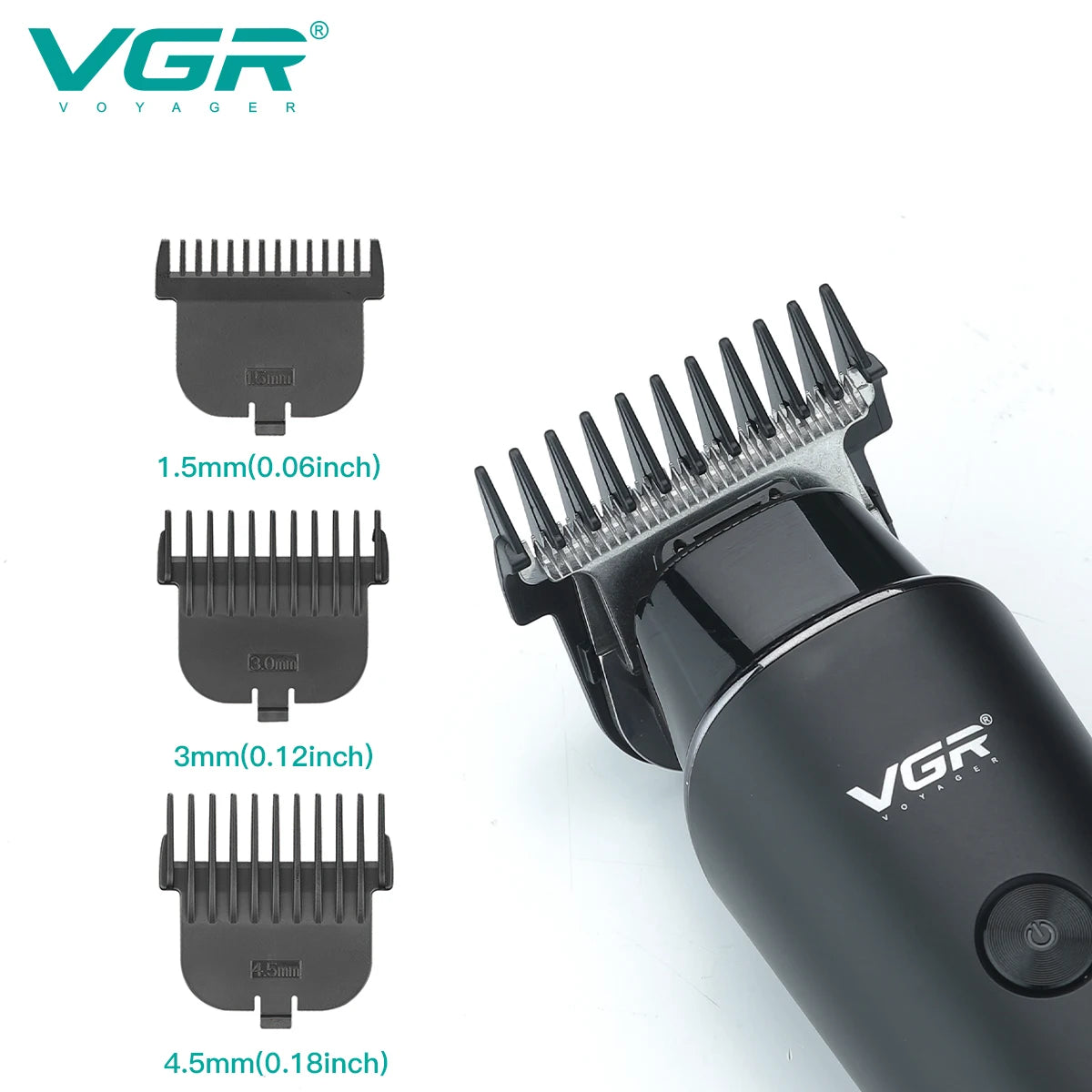 VGR Hair Trimmer Professional Electric Trimmers Cordless Hair Clipper Rechargeable LED Display V 937