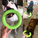 Dog Toy Training Ring Puller Puppy Flying Disk Anti-Bite Aggressive Chewing Interactive Toys Pet Supplies juguetes para perros