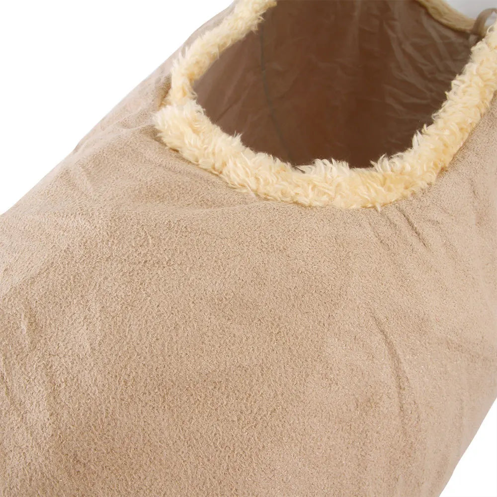 Pet Cat Plush Channel Foldable Suede Tunnel Educational Toy Warm Winter Interactive Toys for Cat Supplies