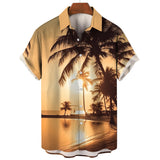 Summer Shirt Hawaiian Shirts For Men Beach Vacation Short Sleeve Tops Casual Men's Blouse Fashion Camisas De Hombre Clothing XL