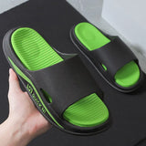 METASCH Fashionable Men Slippers Ins Summer Korean Version Outdoor Trend Non Slip Wear-resistant Beach Home Bathroom Sandals