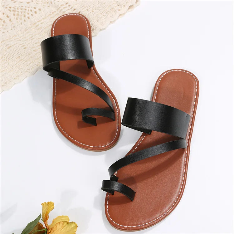 Summer Slippers Women Flat Luxury Outdoor Beach Flip Flops 2024 Female Sandals Trend Brand Design Slides Shoes Woman Big Size 43