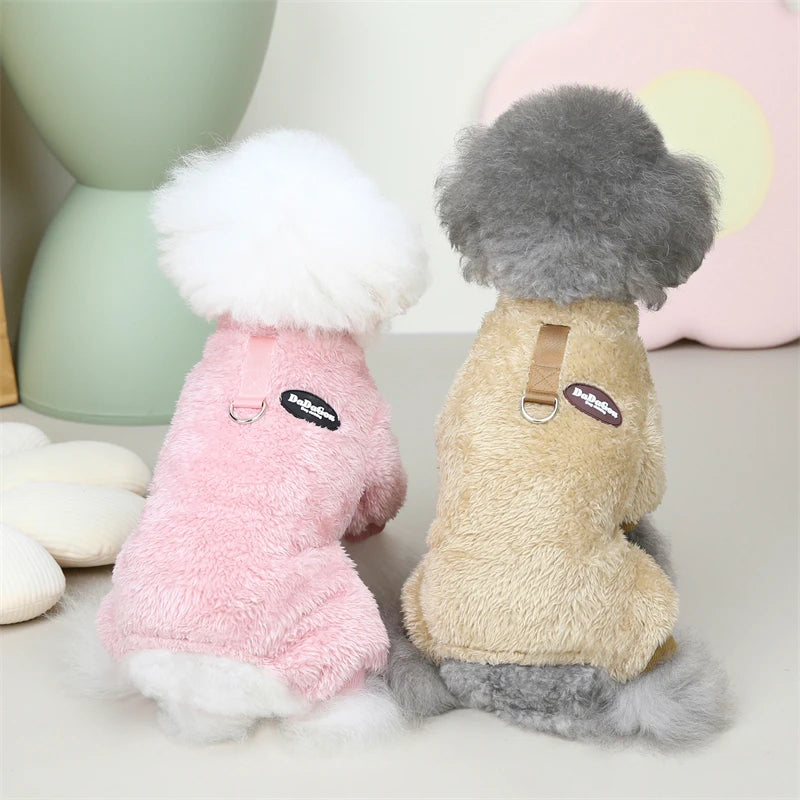 Puppy Fleece Pet Clothes for Small Medium Dogs Jumpsuit Coat Chihuahua French Bulldog Yorkie Costume Clothing Dog Supplies