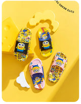 Genuine Minions children's slippers, indoor non-slip cartoon light soft soled slippers for boys and girls