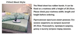 Soft Silky Skin Friendl natural Eucalyptus Fiber Lyocell Bedding Set Forest Plants Leopard Duvet Cover Set Bed Sheet Pillowcases