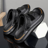 Soft-soled Slippers Men Summer Platform Slides Shoes Unisex Women Sandals Casual Beach Shoes Indoor Outdoor Flip Flops