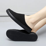 Plus Size 49 50 51 52 53 54 Slip On Half Shoes For Men Women Breathable Mesh Slippers Slides Indoor Outdoor Lightweight Big Foot