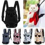 Adjustable Cat Dog Carrier Bag Pet Double Shoulder Backpack Portable Bag Outdoor Travel Camping Hiking Chest Strap Bag