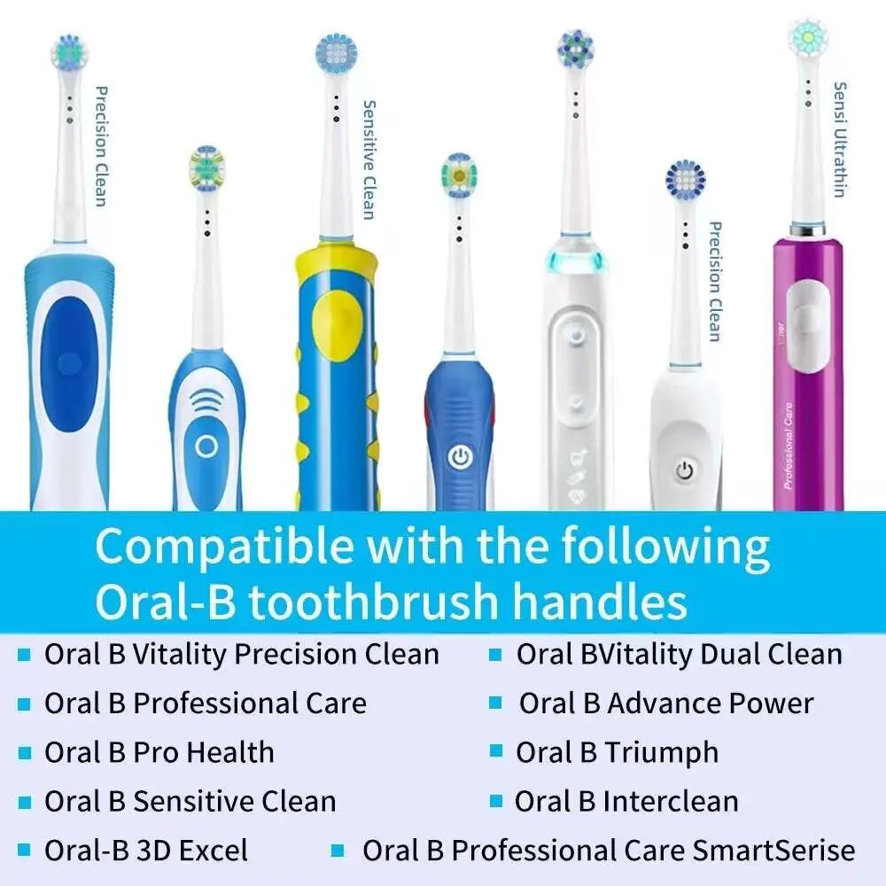 Toothbrush Replacement Heads Refill for Oral B Electric Toothbrush Pro1000 Pro 3000 Pro5000 Pro7000 Vitality Floss Action