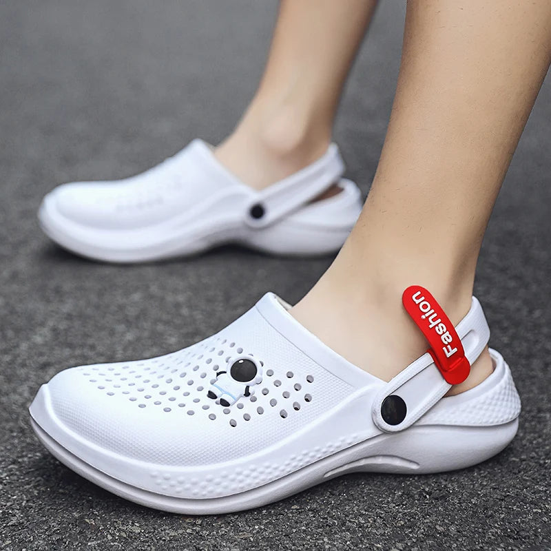 Unisex Sandals Lightweight EVA Casual Hole Shoes Mens Garden Comfortable Indoor Outdoor Clogs Summer Non Slip Beach Slippers