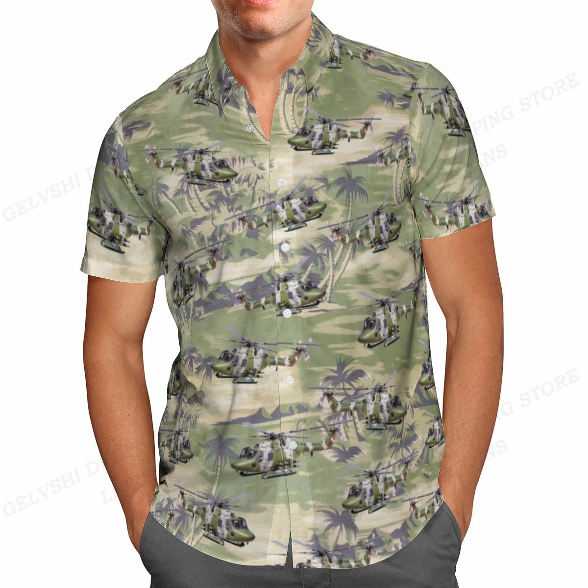 Summer Hawaiian Shirts Fish Printed Shirt Men Women Fashion Short Sleeve Blouse Men's Vocation Lapel Shirts Beach Camisas Sea