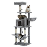 Domestic Delivery Big Cat Tree Tower Condo Furniture Scratch Post Cat Jumping Toy with Ladder for Kittens Pet House Play