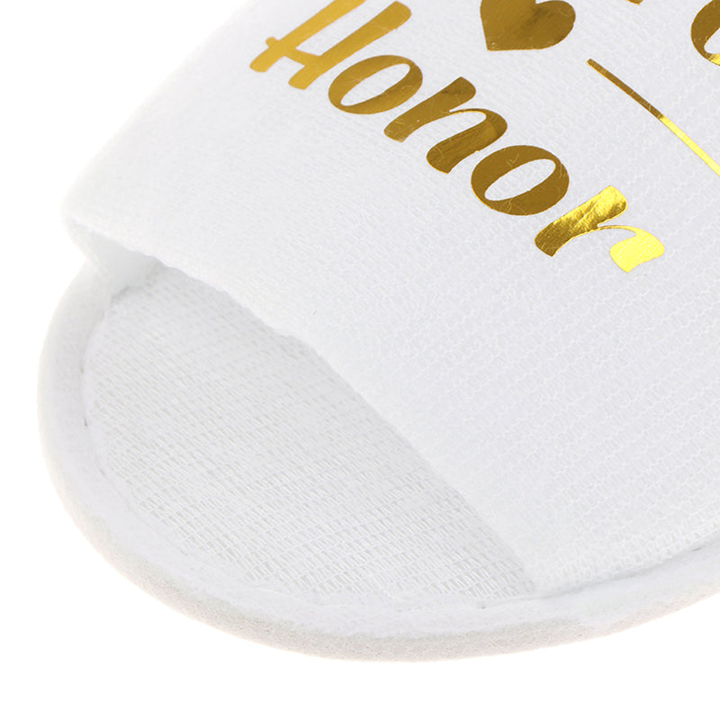 Bride Shower Bride Wedding Decoration Bridesmaid Hen Party Spa Soft Slippers Ladies Bachelorette Party Supplies Gift