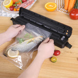 TINTON LIFE 220V/110V Vacuum Sealer Packaging Machine with Free 10pcs Vacuum bags Household Black Food Vacuum Sealer