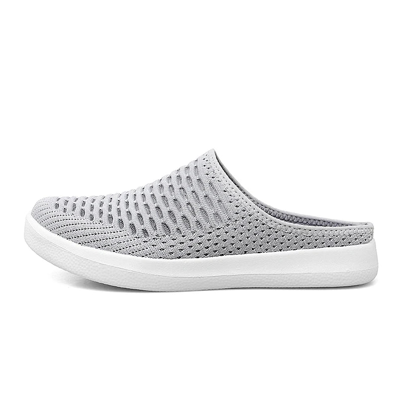 Plus Size 49 50 51 52 53 54 Slip On Half Shoes For Men Women Breathable Mesh Slippers Slides Indoor Outdoor Lightweight Big Foot