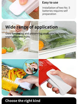 1pc Portable Bag Heat Sealer Plastic Package Storage Bag White Mini Home Sealing Clip Food Snack Fruit Fresh Keeping Gadgets