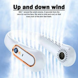 Hanging Neck Fan Digital Display Power ventilador Bladeless Neckband Fan Portable Mini Air Cooler USB Rechargeable Fan