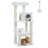 Multi-Level Cat Tree with Scratching Post Luxury Cat Tower with Condo House Cat Scratcher for Indoor Cat Accessories Pet Cat Toy