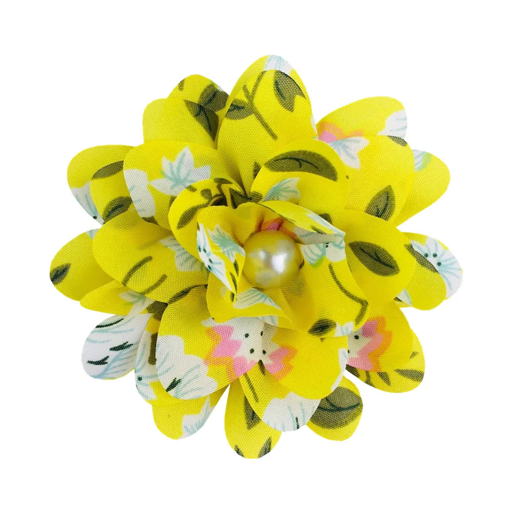 50/100pcs Big Flower-Collar Dog Flower Collar Remove Dog Bowtie Collar Accessories Pets Bow Ties Collar For Small-Large Dogs