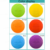 Fashion Pet Dog Silicone Game Frisbeed Dog Toy Flying Discs Trainning Interactive Toys Pet Supplies Flying Disc 15/18/22cm