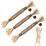 Cat Toys Silvervine Chew Stick Polygonum Kitty Raffia Grass Pet Supplies Cleaning Teeth Stick Pet Bite Cat Toy Hemp Rope