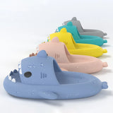 New Shark Slippers For Women Men Shoes Shark Flip Flops Beach Slides Bathroom Non-Slip Thick Sandals Couples Home Slipper Female