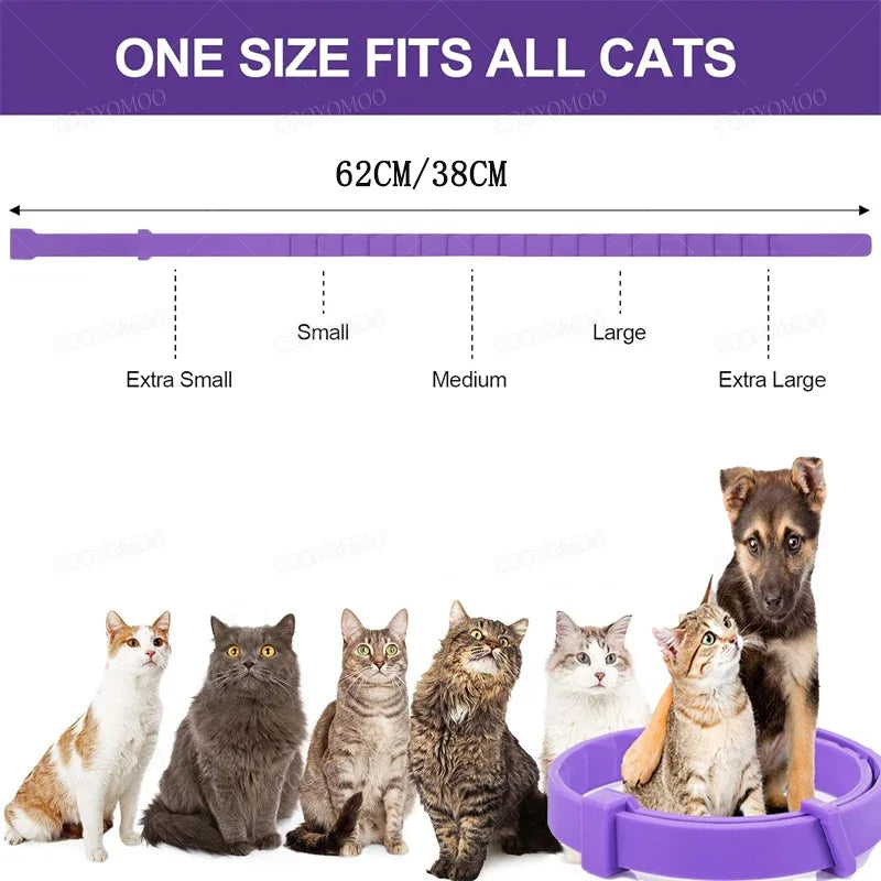 New Release Cat Dog Calming Collar Pets Relieve Anxiety Protection Retractable Collars For Puppy Kitten Large Dogs Accessories