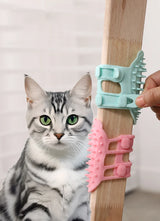 Pet Cat Hair Removal Massage Comb Cats Scratching Rubbing Brush kitten Grooming Self Cleaning Wall Corner Cat Scratcher Combs