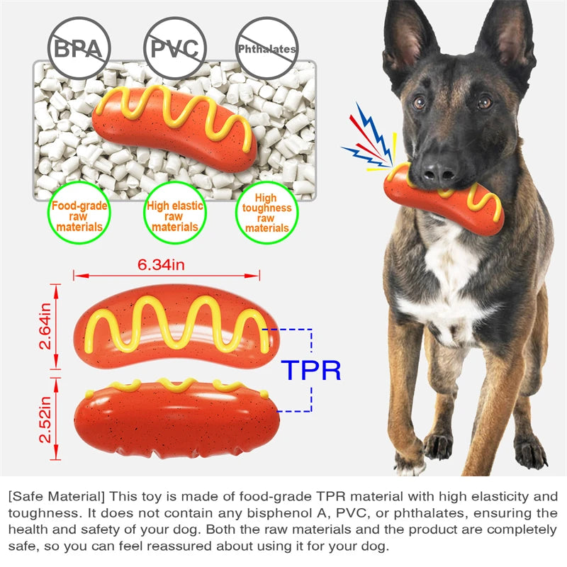 Large Dog Chew Toy Tougher than Real Bones Toy Solve Boredom Teeth Cleaning Separation Anxiety Crate Taining Sturdy Pet Supplies