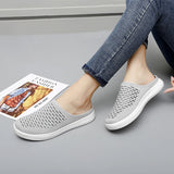 Women Slippers Sandals 2021 Summer Beach Slippers Women Breathable Mesh Flat Shoes Women Flip Flops Zapatos Mujer Home Slippers