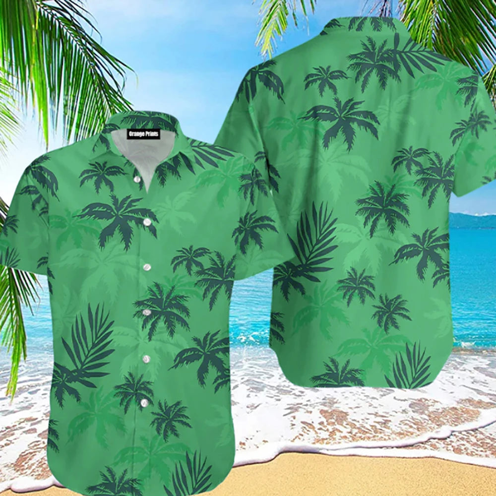 2025 Summer Animal Crane Men Hawaiian Shirt 3d Plant Shirt For Men Flower Print Plus Size Hawaiian Shirts Beach Flower Shirt 5xl