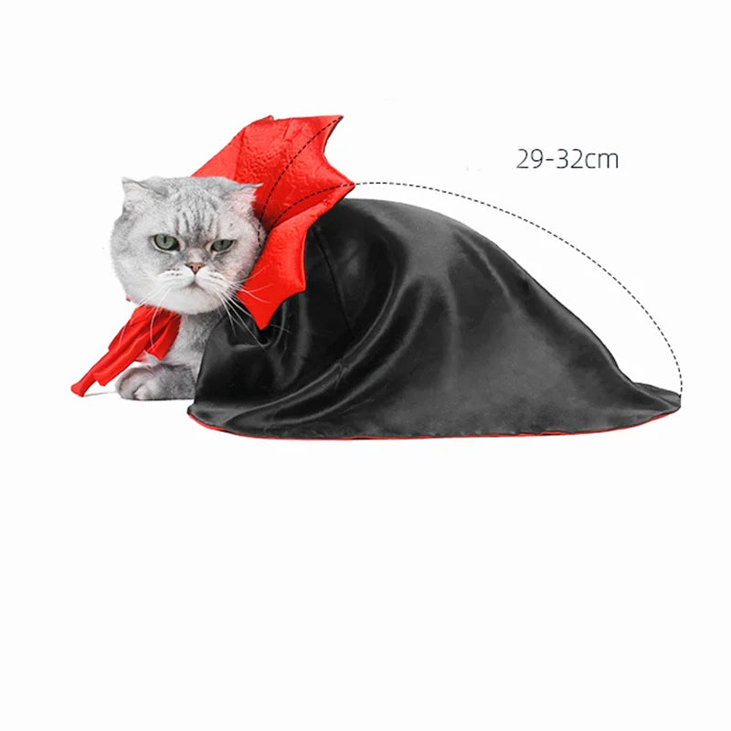 Cute Halloween Pet Costumes Cosplay Vampire Cloak For Small Dog Cat Kitten Puppy Dress Kawaii Pet Clothes Cat Accessoties Gift