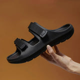 Men Slippers Trend Male Summer New Outdoor Beach Casual Soft Sole Sandals Fashion Women Indoor Home Couple Non-slip Slides2023