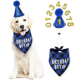 NEW Pet Birthday Party Hat Cats Dog Birthday Hat Dog Birthday Triangle Scarf Cat Accessories Party Wear Decoration Pet Product