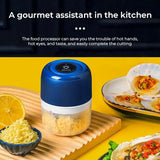 Wireless Electric Mini Garlic Press 250ml Auxiliary Food Cooking Machine Small Ha Household Kitchen Tools Meat Grinder Pepper