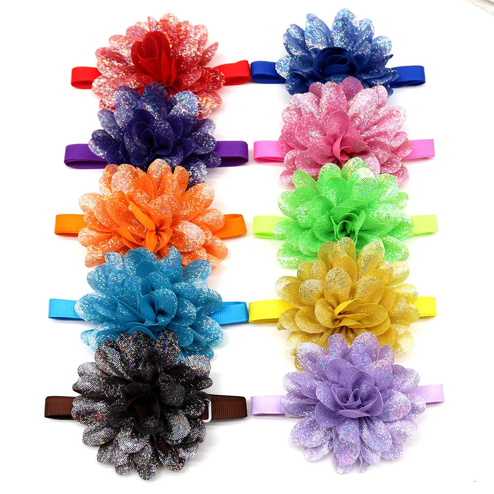 50/100pcs Dog Bowtie Dogs Pets Flower Bow Tie Neckties For Dog Pet Grooming Accessories Small Dog Cat Grooming Products