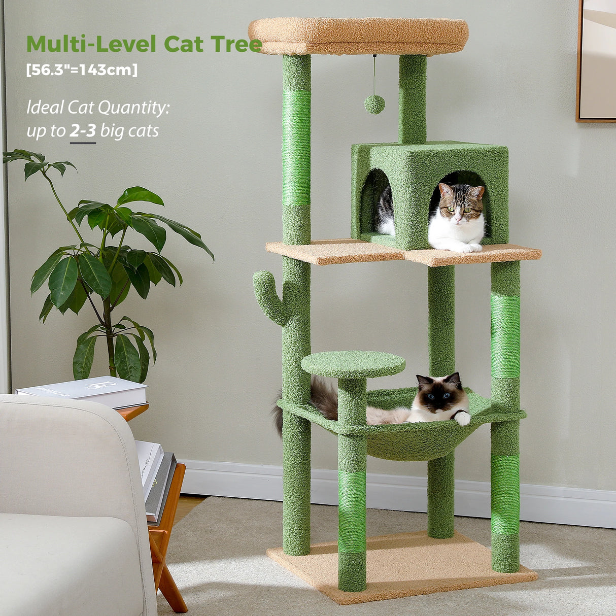 Multi-Level Cat Tree Tower with Condo Scratching Post for Cat Furniture House Cat Scratcher Cat Supplies Cat Toy