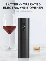 Electric Wine Opener Automatic Corkscrew Wine Openers Battery Bottle Opener Foil Cutter Kitchen Bar Can Opener