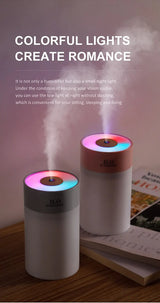 Luminous Humidifier Household Desktop Small Water Supplement Spray Air Humidification Usb Car Portable Night Light 260ml