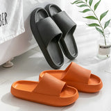 Soft Sole Indoor Slippers Women Men Non-Slip Bathroom Home Flip-Flops Thick Platform Cloud Sandals Ultra-Light Outdoors Slides