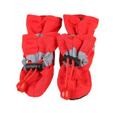 4pcs Waterproof Pet Dog Shoes Anti-slip Rain Snow Boot Thick Warm For  Small Cats Dogs Puppy Dog Socks Booties